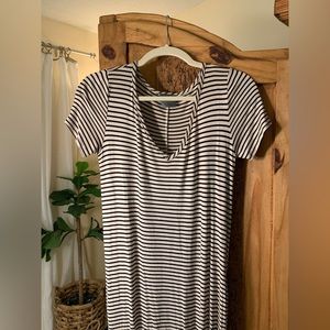 Striped B&W Maxi Dress, size Small. Worn once
